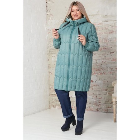 Female coat, size 54, khaki color-1
