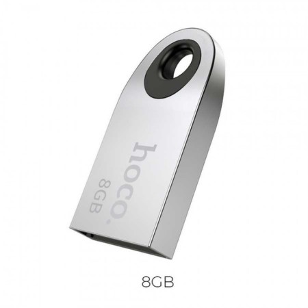 Флешка Hoco UD9 Insightful, 8 Гб, USB2.0, чт до 25 Мб/с, зап до 10 Мб/с, металл, серая-1