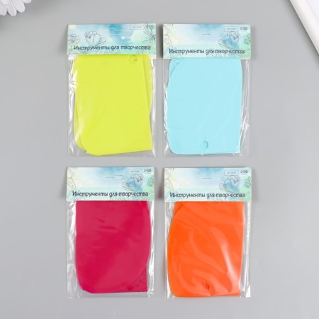 Tools for modeling and adding a form spatula plastic set 3 pcs 11.5x8 cm, mix-4