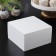 Falseyarus for the cake is square, 18 × 18 cm, h = 10 cm, white color