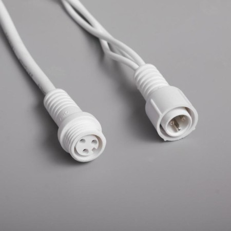 Garland "fringe" 3 x 0.6 m, IP65, UMS, white thread rubber, 160 LED, glow of multi, 220 V-3
