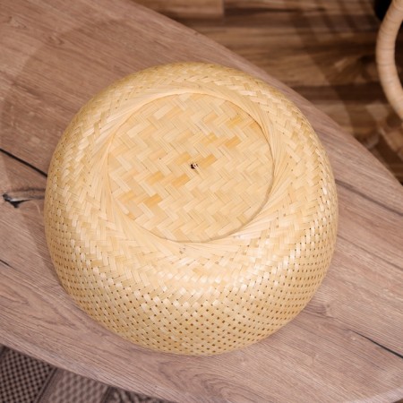 Vase wicker, from bamboo 40x40x18 cm-4