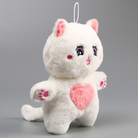 Soft toy "cat", 24 cm, white color-3