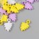 Decor for creativity "Leaves. Yellow, foller, white and transparent" NR 20 g 2.2x1.4x0.4 cm