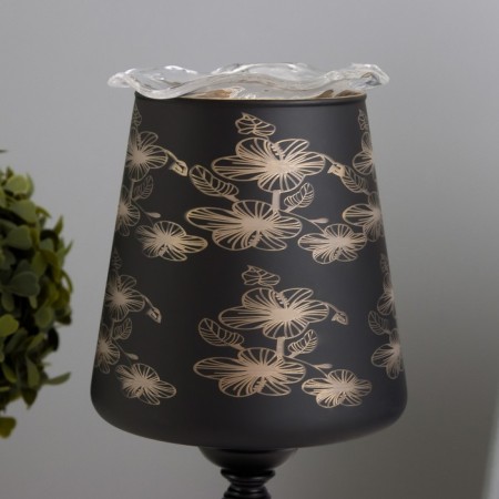 Aroma lace with backlight "Flowers" E14 40W +RGB black 12.5x12.5x23 cm-3