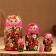 Matryoshka 5 puppet "Katya" berries, 12-13 cm, manual painting.
