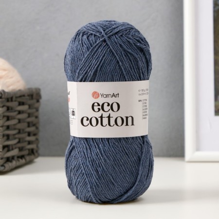 Eco-Cotton yarn 80% cotton 20% polyester 220m/100g (773 jeans)-5
