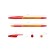 Ballpoint handle Erich Krause R-301 Orange Stick & Grip, Node 0.7 mm, red, rubber emphasis, letter line 1000 meters