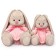 Soft toy "Bunny mi in a quilted kit", 23 cm