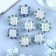 Bant star No. 3.5, packing 8 pcs., With sparkles, mix
