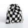 Cosmetic bag - a bag of ties, white/black color