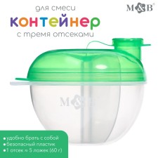 A container for a mixture with a dispenser, green