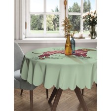 The tablecloth on the table “I love the dachshund”, round, Saten, d = 150 cm