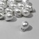 Plastic beads "Pearls" 1.6 × 0.8 × 0.7 cm, (set 70 beads), white color