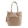 Female bag, artificial leather, beige 30x13x32 cm