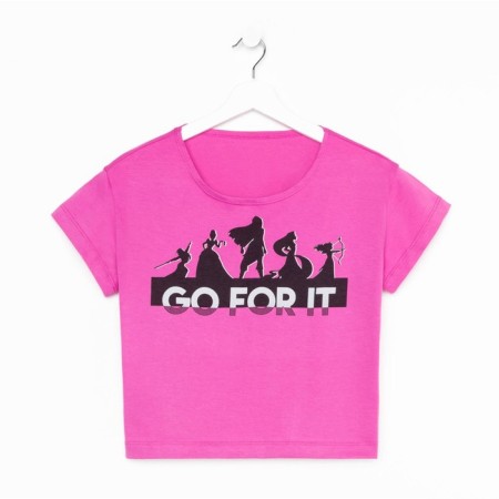 T -shirt "Go for it" princesses, pink color