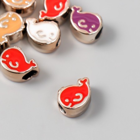 Beads for creativity plastic "Kit bright middle" mix set 10 pcs 1.4x1 cm-1