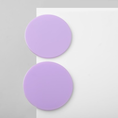 Acryl Earrings "Atmosphere" Solo, Lilac color-1
