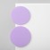 Acryl Earrings "Atmosphere" Solo, Lilac color