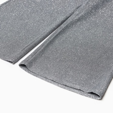 Elegant pants for girls KAFTAN Size 32 (110-116 cm), silver-6