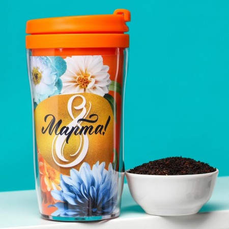 Tea "March 8": with tropical fruits in the thermostat, 20 g.