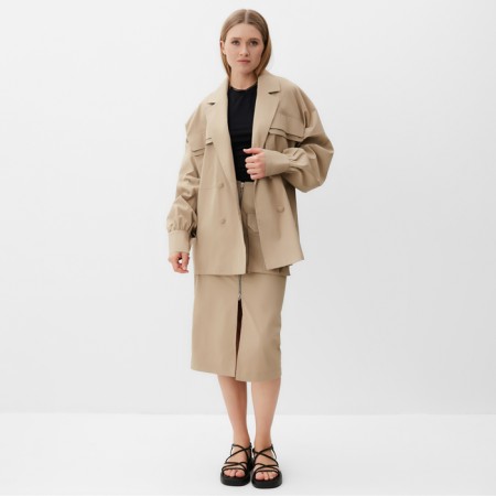 Women's jacket Minaku: safari beige color, rn 52-1