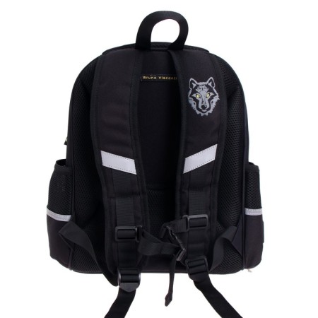 Frame backpack 36 x 28 x 17 cm, Bruno visconti "The look of the beast. Wolf"-4