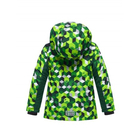 Ski costume for a boy, height 110 cm, green color-2