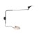 Wall lamp ST LUCE. SL305.401.02. SPRUZZO. 2x60 watts, e27, 18x75 cm, black color