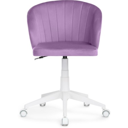 Computer chair Plastic Plastic/velor, white/purple 59x60x78 cm-2