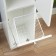 Bathroom cabinet for a bathroom with a basket, 30 x 34 x 113.4 cm