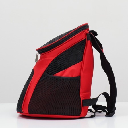 A backpack for carrying animals, 31.5 x 25 x 33 cm, red-2