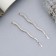 Invisibility for hair "Vivien" (set 2 pcs) wave, 5 cm, silver