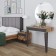 Tuale table "Monica No. 5", 850 × 470 × 750 mm, Avelano color / graphite anti -beach supermat