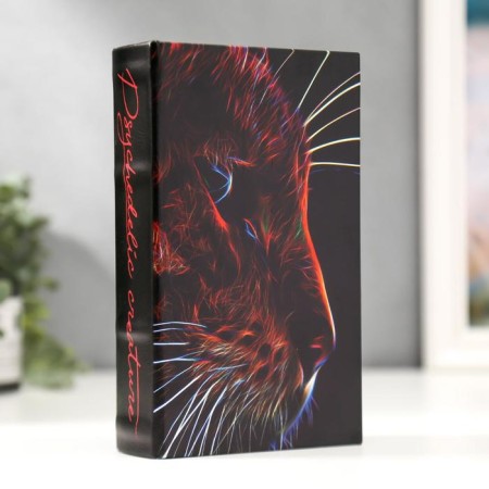 Safe Brush Tree leatherette "Leopard in Lazer Lazes" 21x13x5 cm