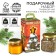Gift set New Year's "Winter Tale": herbal tea, cream honey with orange