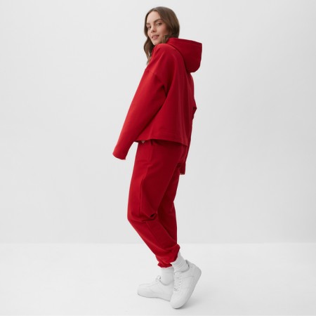 Women's costume (sweatshirt and trousers) Mist Punk with embroidery, p. 44-46, red-4