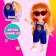 Fashionable hinge doll "Eva" with an accessory