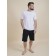 Male T -shirt, size l, white color