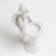 Polystone candlestick "Snowty angel at the column" 15x10x6.5 cm