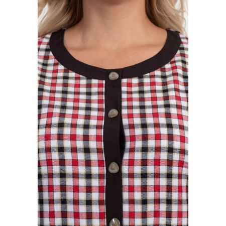 Women's tunic, size 52, red color-6