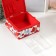 Casket for needlework "Summer flowers on white" 20x20x11 cm