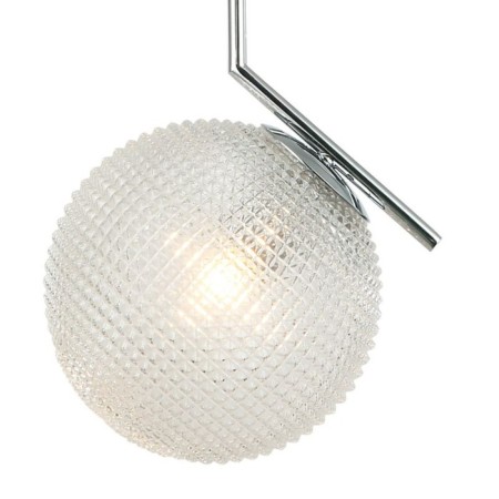 Suspended lamp Pizano 1xe27 40W, size 30x25x67.5-150 cm, chromium color-1