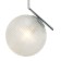 Suspended lamp Pizano 1xe27 40W, size 30x25x67.5-150 cm, chromium color