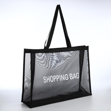 Household bag without fastening, black color