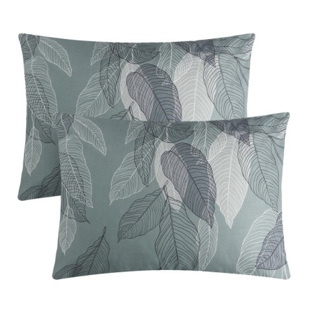 Pillow Pillowcase "Ethel" Mint Leaves 50x70 cm-2 pcs, 100% cotton, perkal