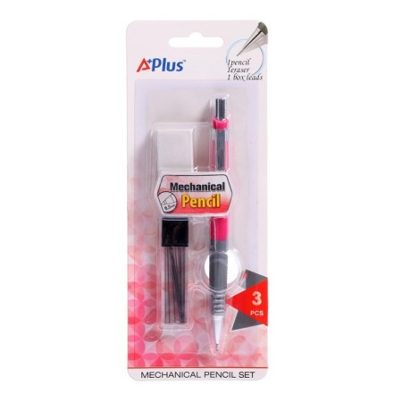 Mechanical pencil 0.5 mm Beifa premium office, with an eraser, with interchangeable stiffles, anti -slip housing, mix-1