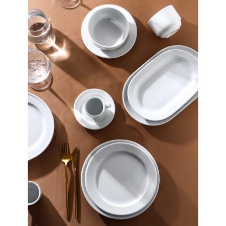 Steep of porcelain coffee Coral, D = 12.5 cm, white color-5