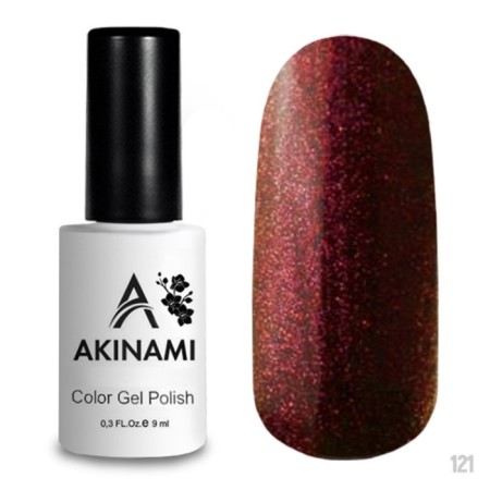 Akinami gel polish No. 121 Cosmo Carmine, 9 ml