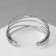 Metal Bracelet "Athena" multi -layer, silver color